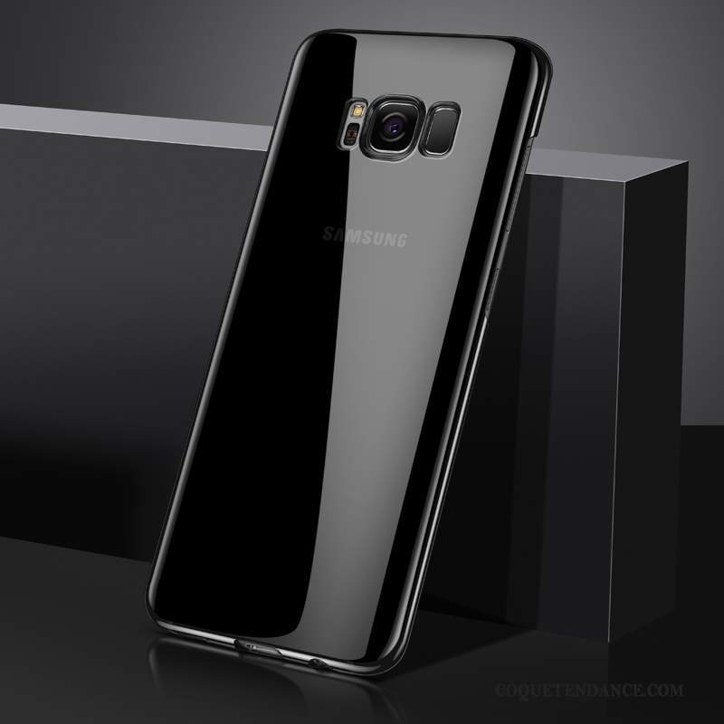 Samsung Galaxy S8+ Coque Transparent Incassable De Téléphone Étui Noir