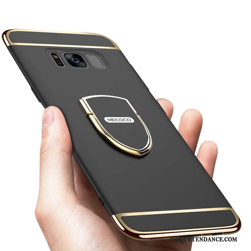 Samsung Galaxy S8 Coque Très Mince Protection Incassable Délavé En Daim Noir