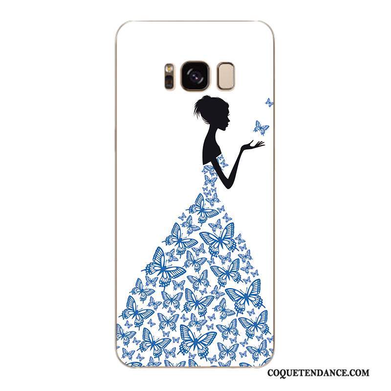 Samsung Galaxy S8+ Coque Étui Bleu Dessin Animé Protection Charmant