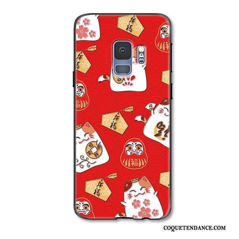 Samsung Galaxy S9+ Coque Charmant De Téléphone Gaufrage De Fête Dessin Animé