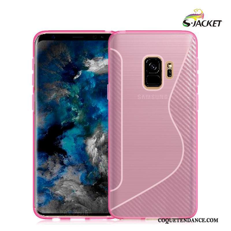 Samsung Galaxy S9 Coque Créatif Tendance Rose Incassable Fluide Doux