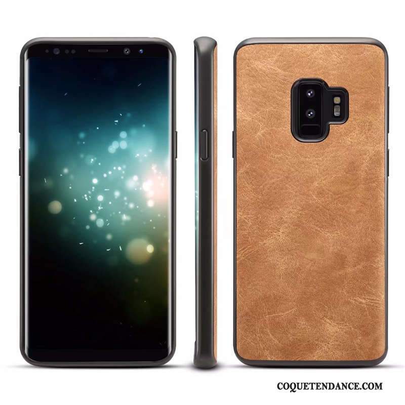 Samsung Galaxy S9 Coque Difficile Protection Modèle Fleurie Fluide Doux Cuir