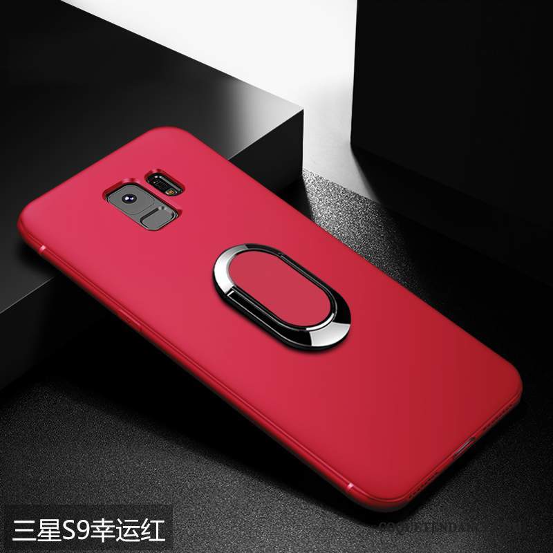 Samsung Galaxy S9 Coque Incassable Rouge Fluide Doux Tout Compris Étui