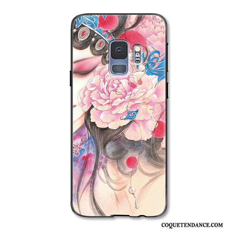 Samsung Galaxy S9+ Coque Multicolore Incassable Mode Étui Hua Dan