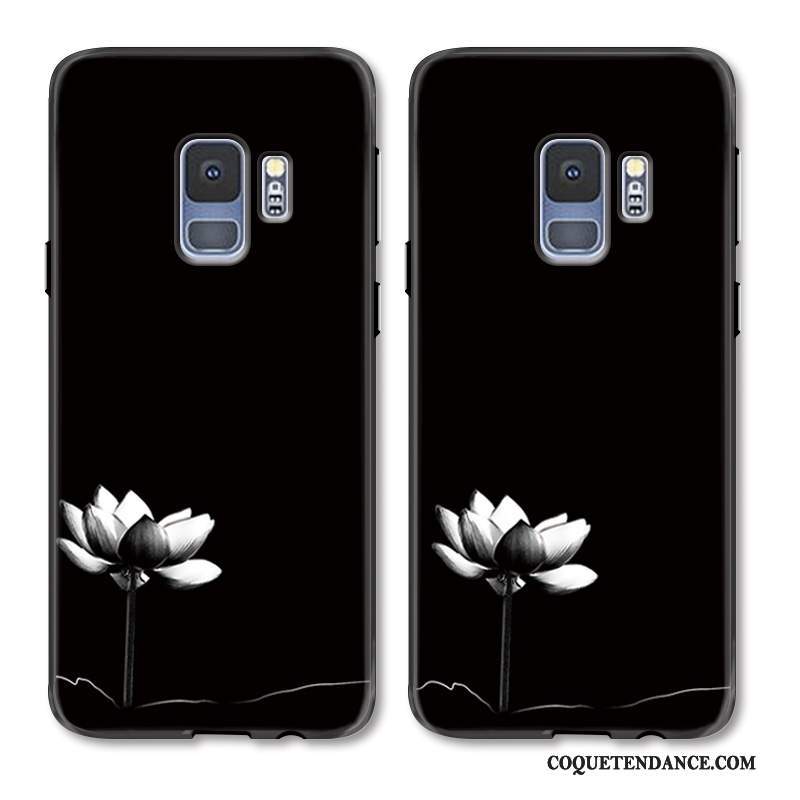 كوايت Samsung Galaxy S9 Coque Ornements Suspendus Frais Art Étui Fleur