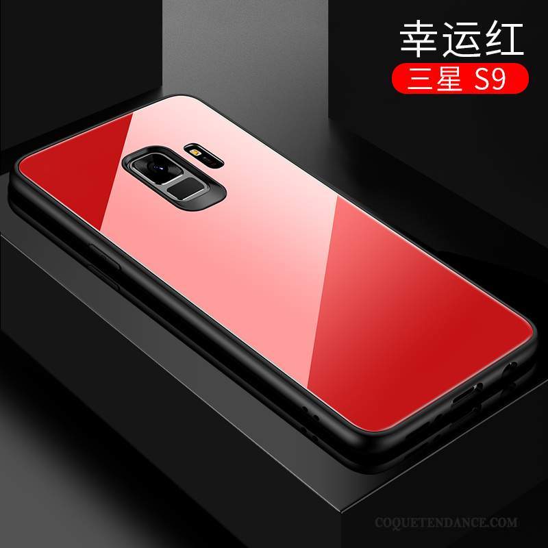 Samsung Galaxy S9 Coque Personnalité Marque De Tendance Mince Silicone Rouge