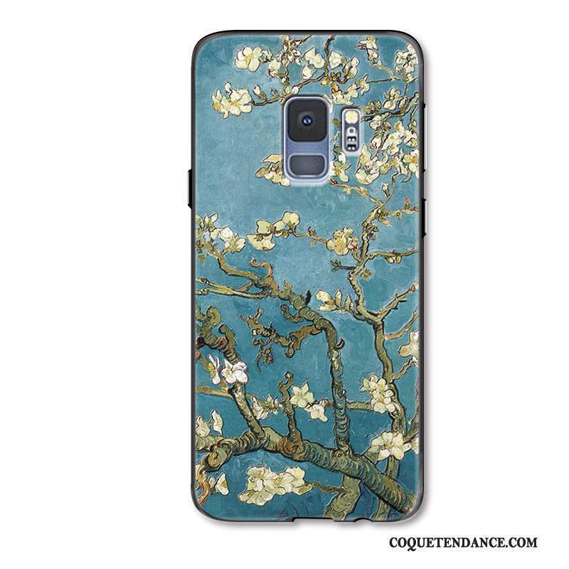 Samsung Galaxy S9 Coque Personnalité Protection Fleur Frais Blanc