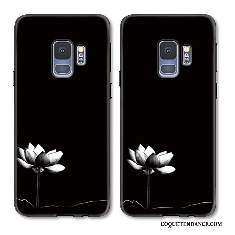 Samsung Galaxy S9 Coque Protection Noir Art Étui Ornements Suspendus