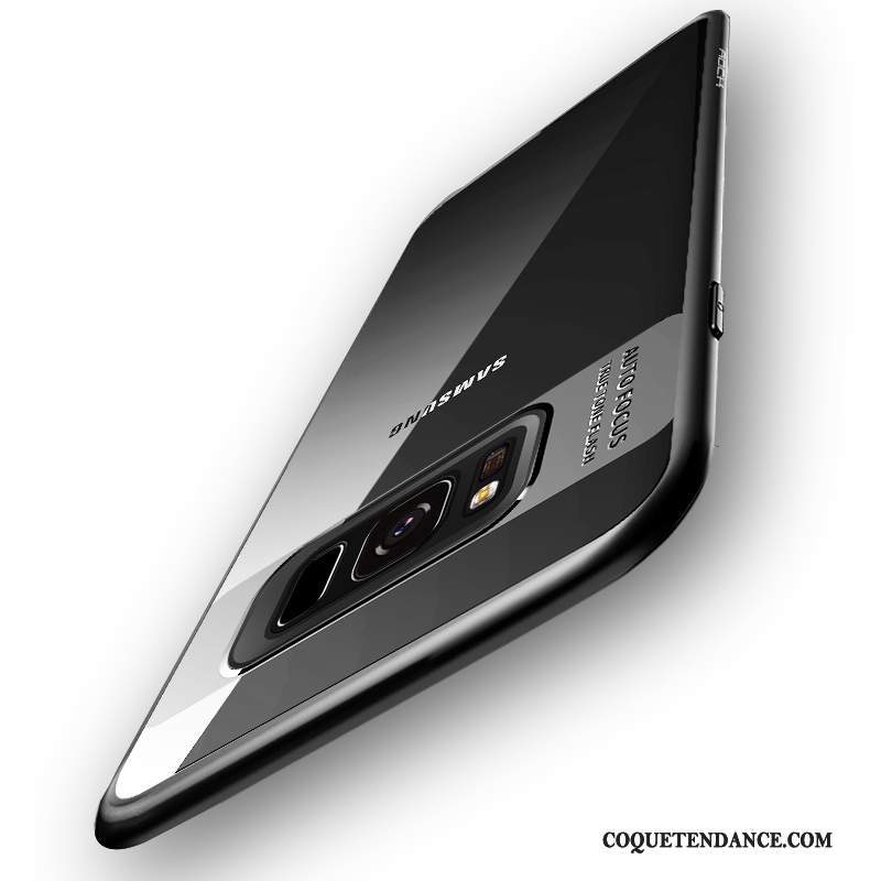 Samsung Galaxy S9+ Coque Silicone Noir Mince Transparent Étui