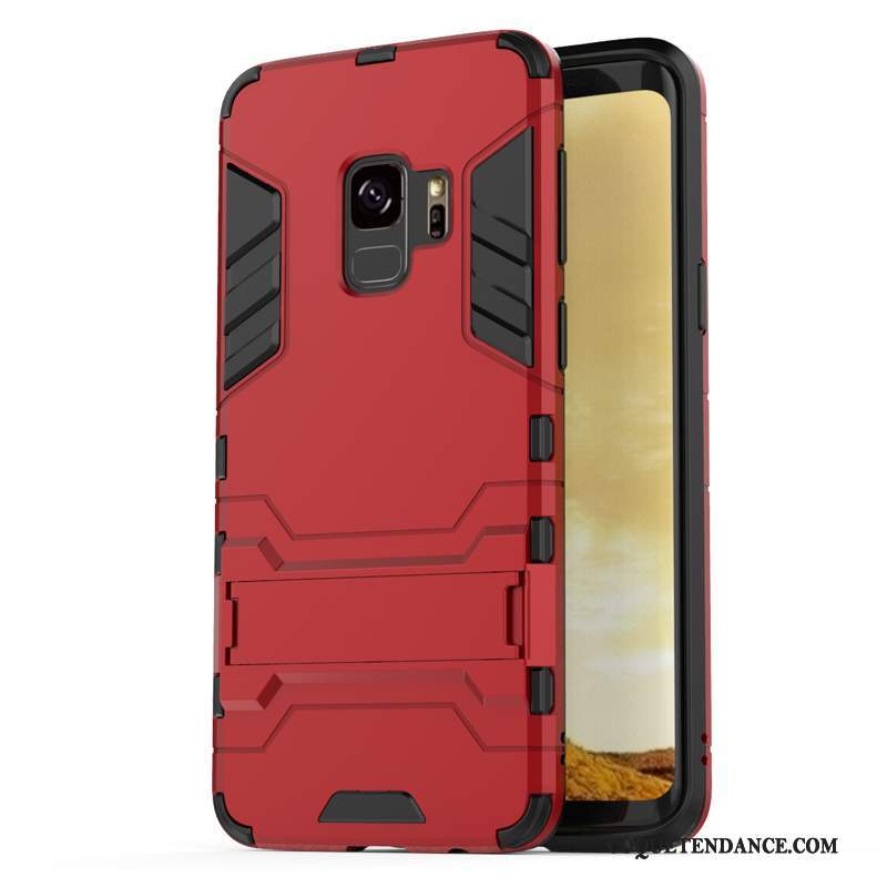 Samsung Galaxy S9+ Coque Silicone Support Tout Compris Créatif Incassable