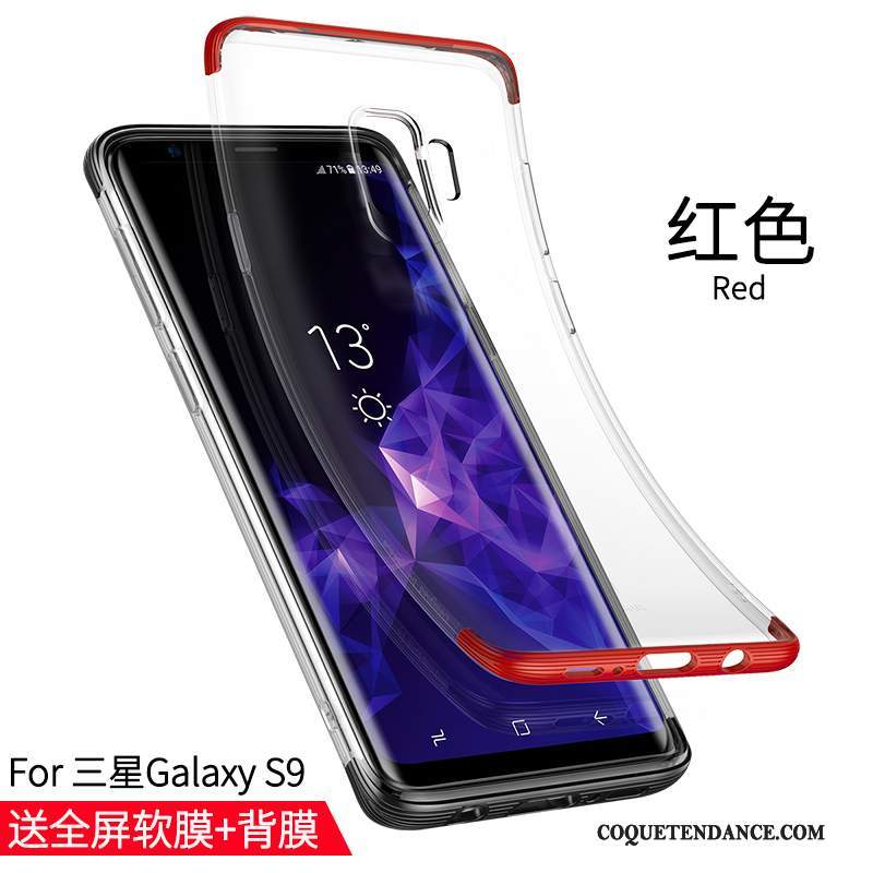 Samsung Galaxy S9 Coque Tendance Étui Rouge Très Mince Incassable