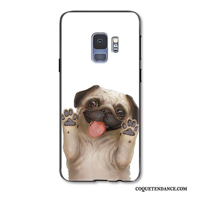 Samsung Galaxy S9+ Coque Tout Compris Silicone Dessin Animé Charmant Délavé En Daim