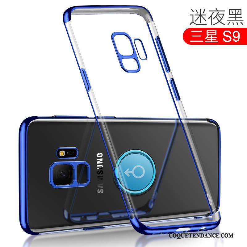 Samsung Galaxy S9 Coque Transparent De Téléphone Tout Compris Bleu Marin Étui