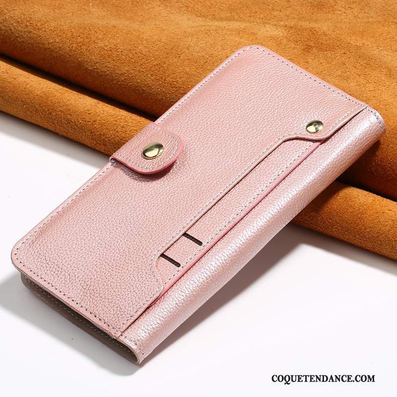 Samsung Galaxy S9 Coque Étui Protection Étui En Cuir Rose