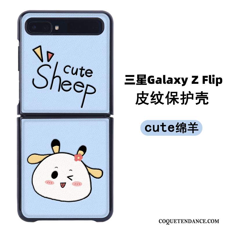 Samsung Z Flip Coque De Téléphone Cuir Étui Modèle Fleurie Plier