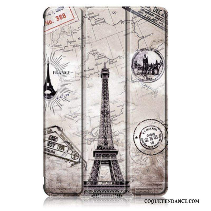 Smart Case Samsung Galaxy Tab S7 FE Renforcée Tour Eiffel