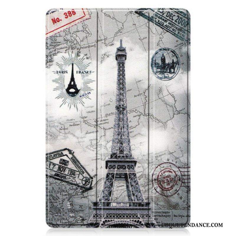 Smart Case Samsung Galaxy Tab S8 / Tab S7 Tour Eiffel Porte-Stylet