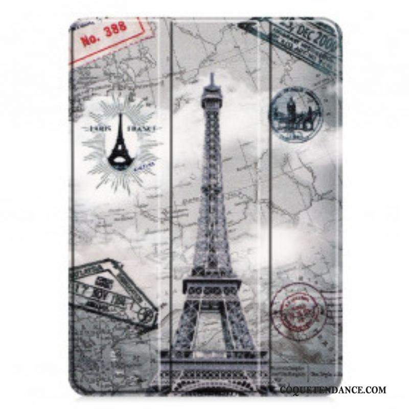 Smart Case iPad Pro 11" (2022) (2021) Tour Eiffel Porte-Stylet
