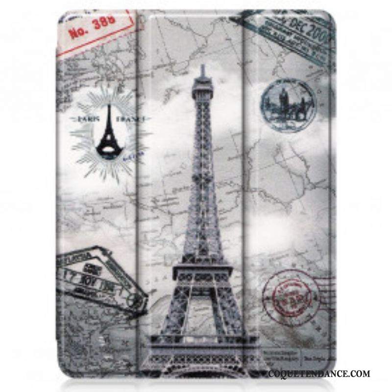 Smart Case iPad Pro 11" (2022) (2021) Tour Eiffel Porte-Stylet