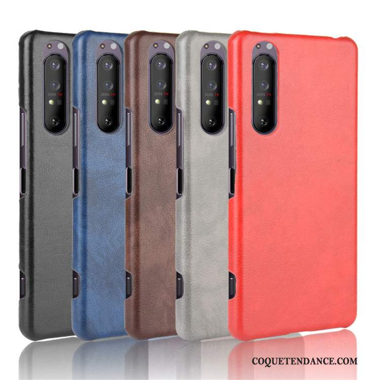 Sony Xperia 1 Ii Coque Modèle Fleurie Difficile Tendance Cuir