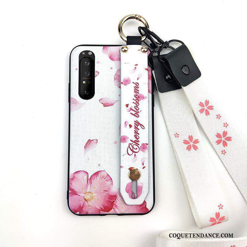 Sony Xperia 1 Ii Coque Ornements Suspendus Fleur Étui Fluide Doux Créatif