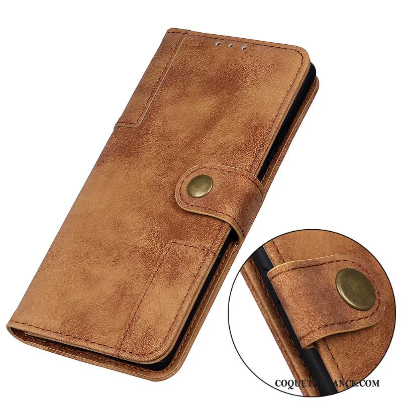 Sony Xperia 1 Ii Coque Portefeuille Vintage Housse De Téléphone Étui En Cuir