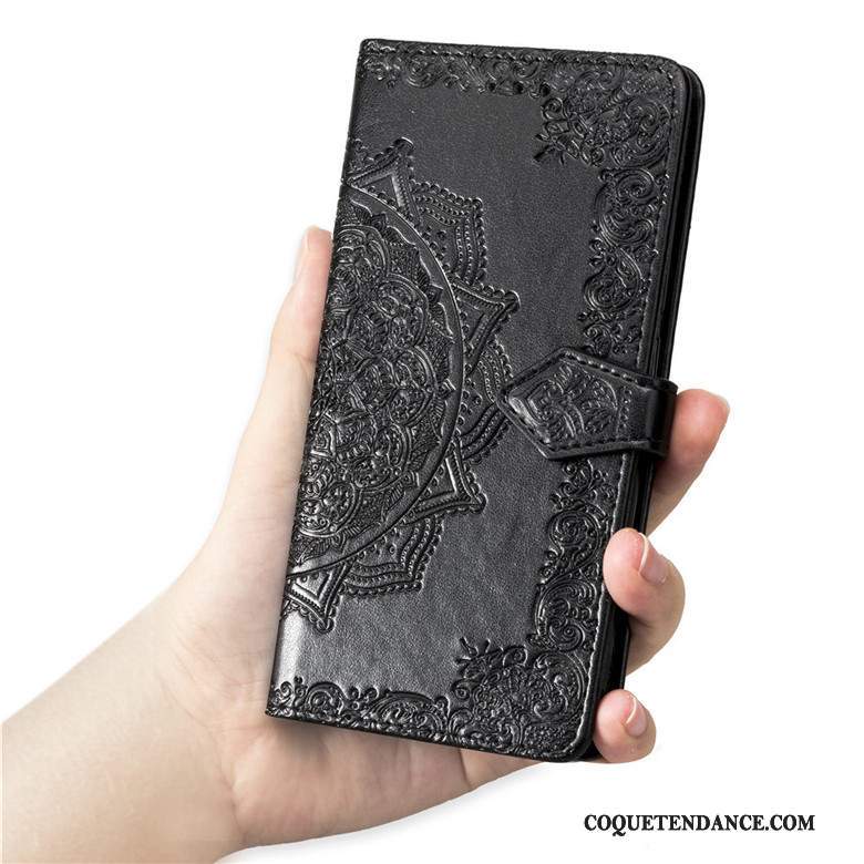 Sony Xperia 5 Coque Clamshell Incassable De Téléphone Noir Étui En Cuir