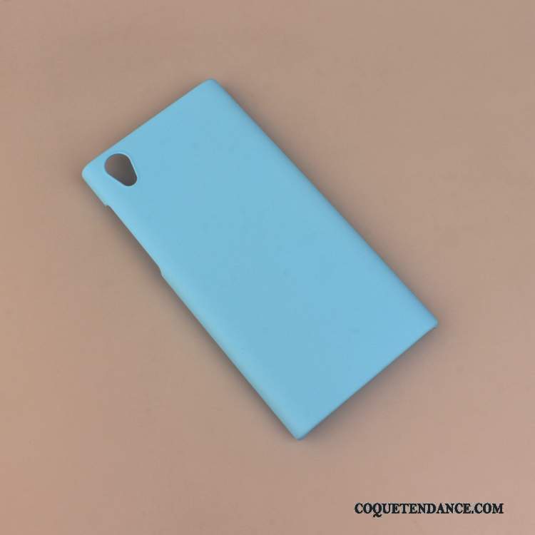 Sony Xperia L1 Coque Étui Bleu Délavé En Daim Difficile