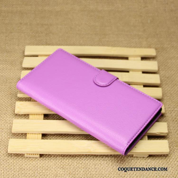 Sony Xperia T3 Coque De Téléphone Étui Protection Violet Étui En Cuir