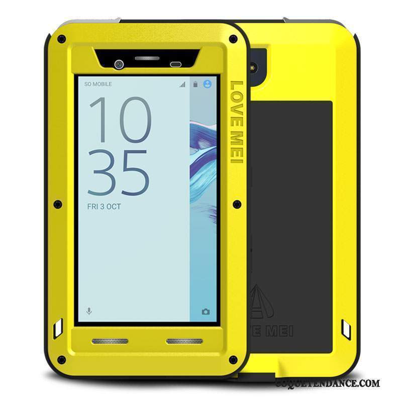 Sony Xperia X Compact Coque Trois Défenses Protection Border Métal Tout Compris