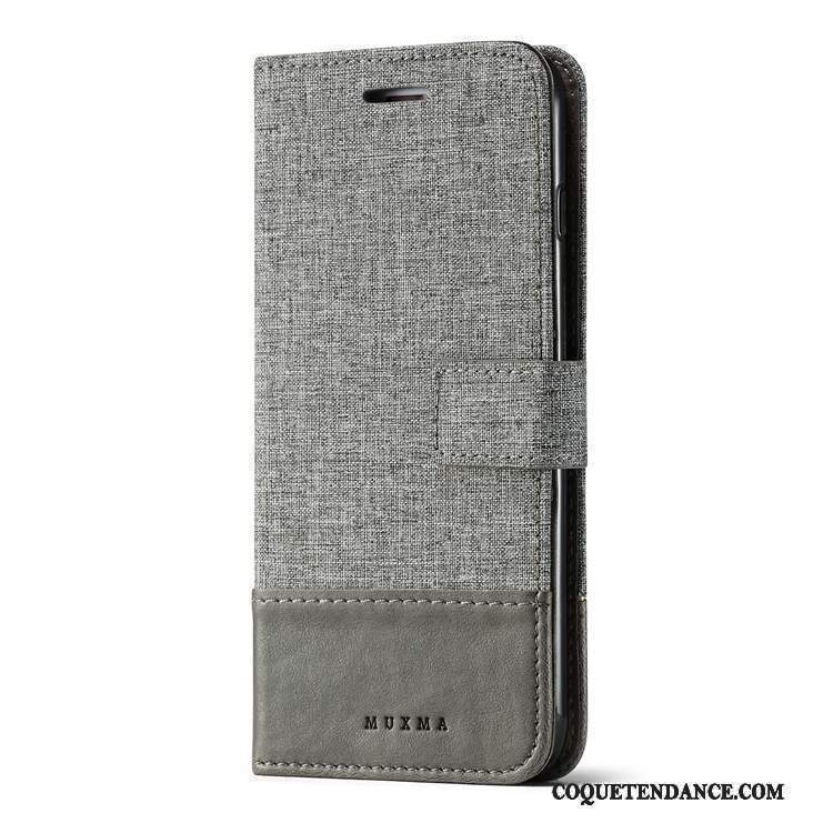 Sony Xperia X Coque De Téléphone Modèle Fleurie En Denim Étui En Cuir Épissure