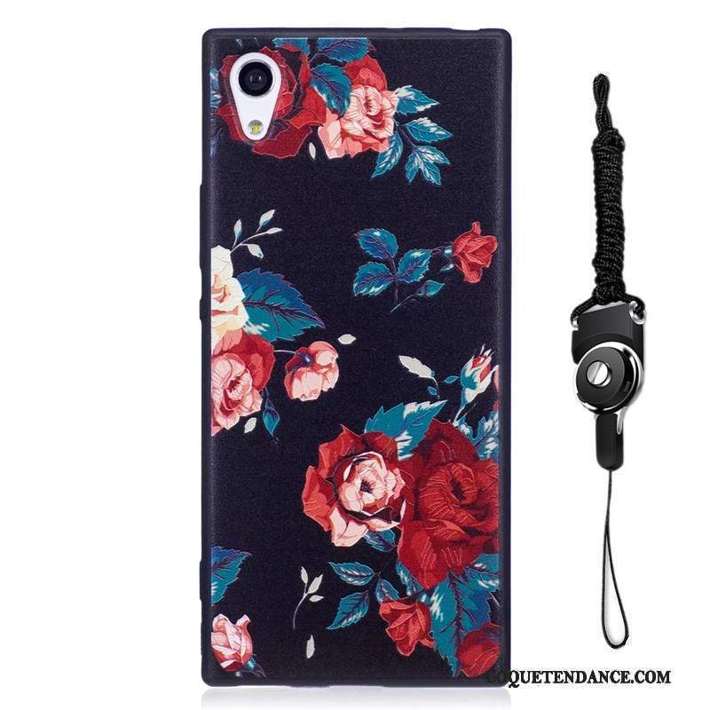 Sony Xperia Xa1 Coque De Téléphone Peinture Tendance Délavé En Daim Dessin Animé