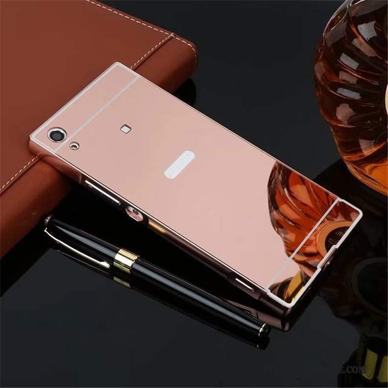 Sony Xperia Xa1 Coque Étui Couvercle Arrière Rose Protection