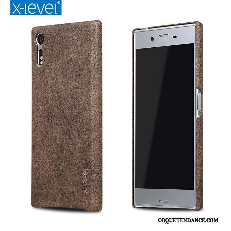 Sony Xperia Xz Coque Business De Téléphone Protection Étui Étui En Cuir