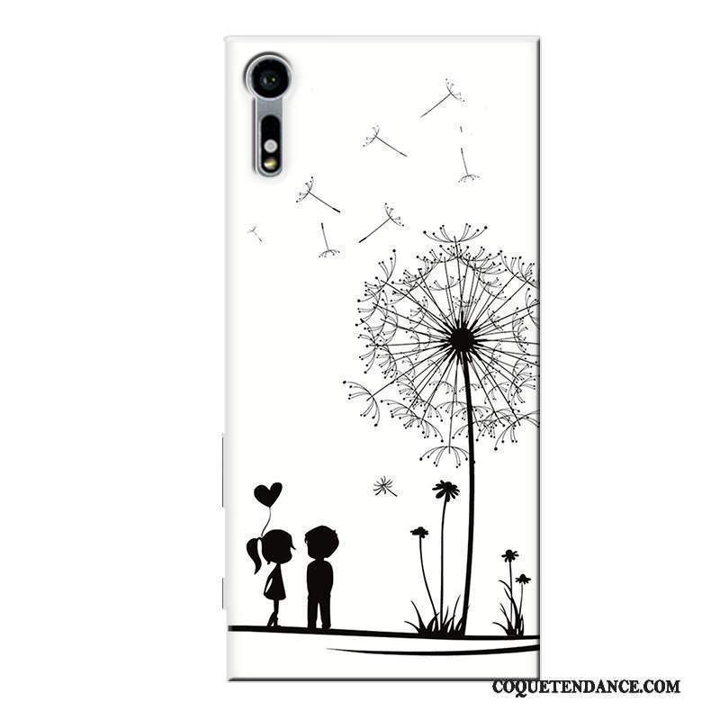 Sony Xperia Xz Coque Personnalisé Blanc Dessin Animé Fluide Doux De Téléphone