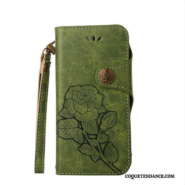 Sony Xperia Xz Coque Vintage Étui Étui En Cuir Protection Vert