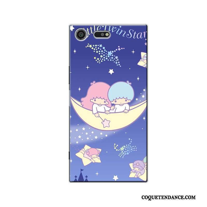 Sony Xperia Xz Premium Coque De Téléphone Bleu Dessin Animé Silicone Tout Compris