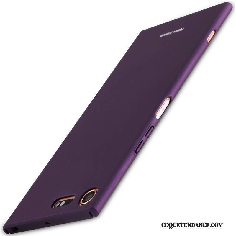 Sony Xperia Xz Premium Coque Protection Foncé Violet Étui De Téléphone