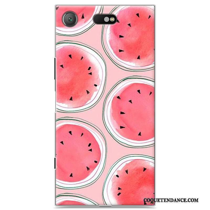 Sony Xperia Xz1 Compact Coque Peinture Rouge De Téléphone Difficile Dessin Animé