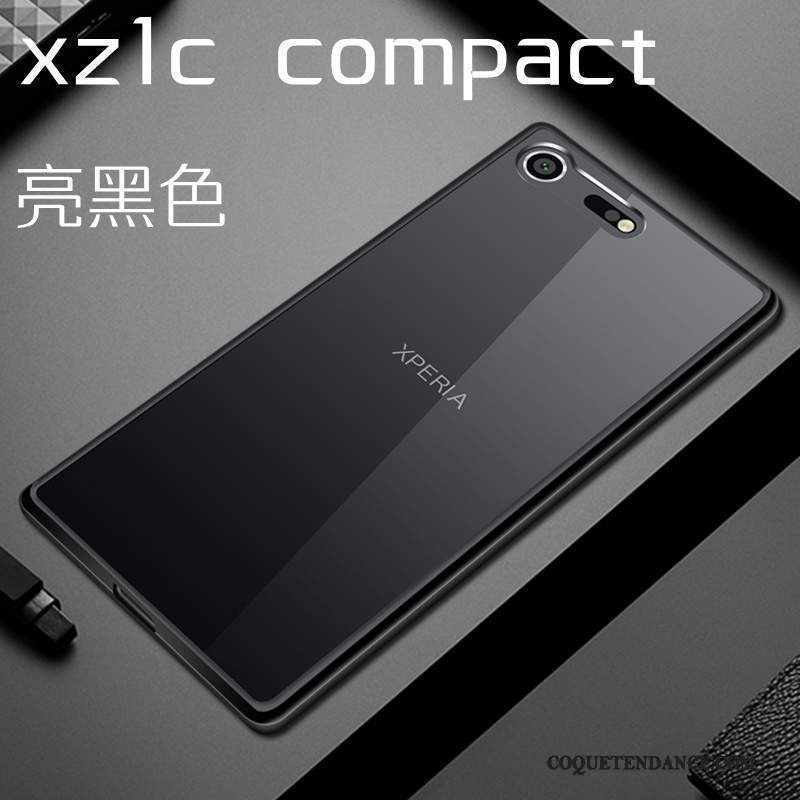 Sony Xperia Xz1 Compact Coque Protection Étui Difficile Noir De Téléphone