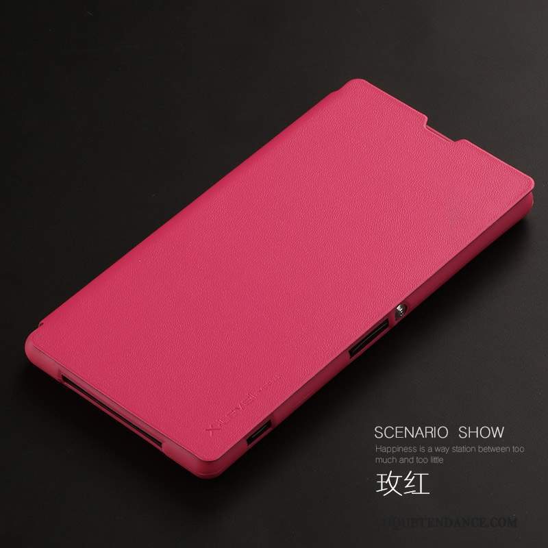 Sony Xperia Z1 Coque Protection Tout Compris Rouge De Téléphone Clamshell