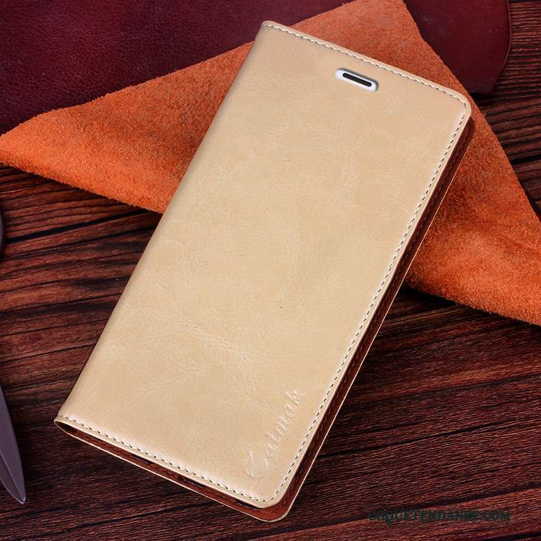 Sony Xperia Z3+ Coque Protection Étui En Cuir Or