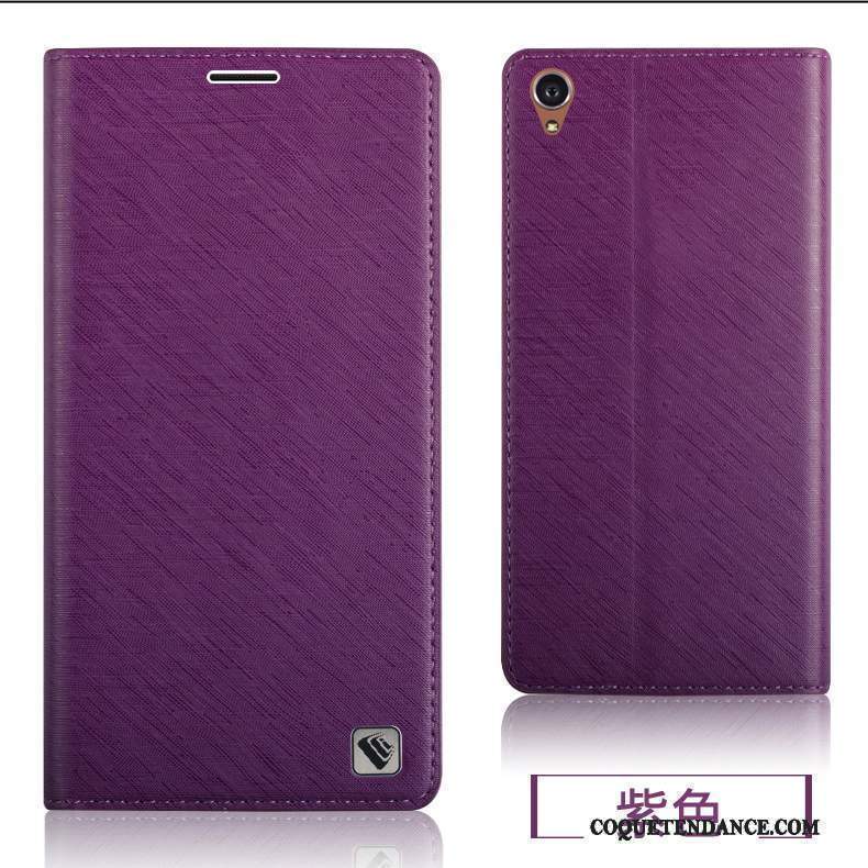 Sony Xperia Z3+ Coque Étui Couvercle Arrière Violet Foncé Protection