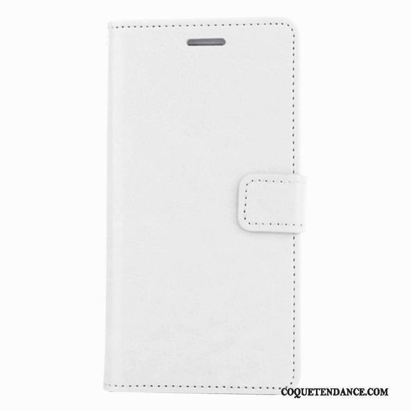 Sony Xperia Z3 Coque Étui En Cuir De Téléphone Housse Blanc Protection