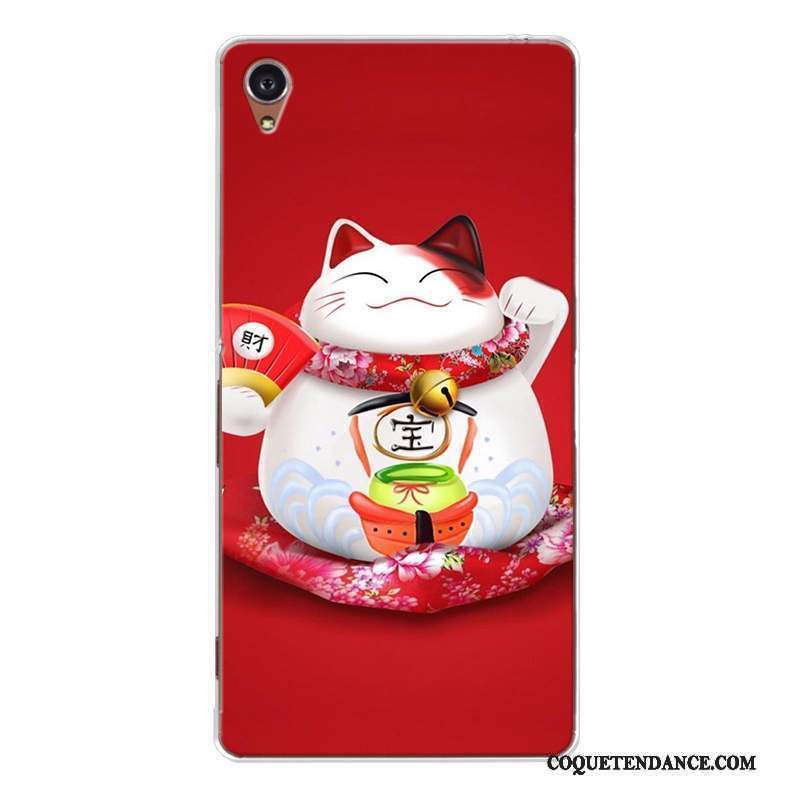 Sony Xperia Z5 Coque Incassable Fluide Doux Tout Compris Rouge Chiens