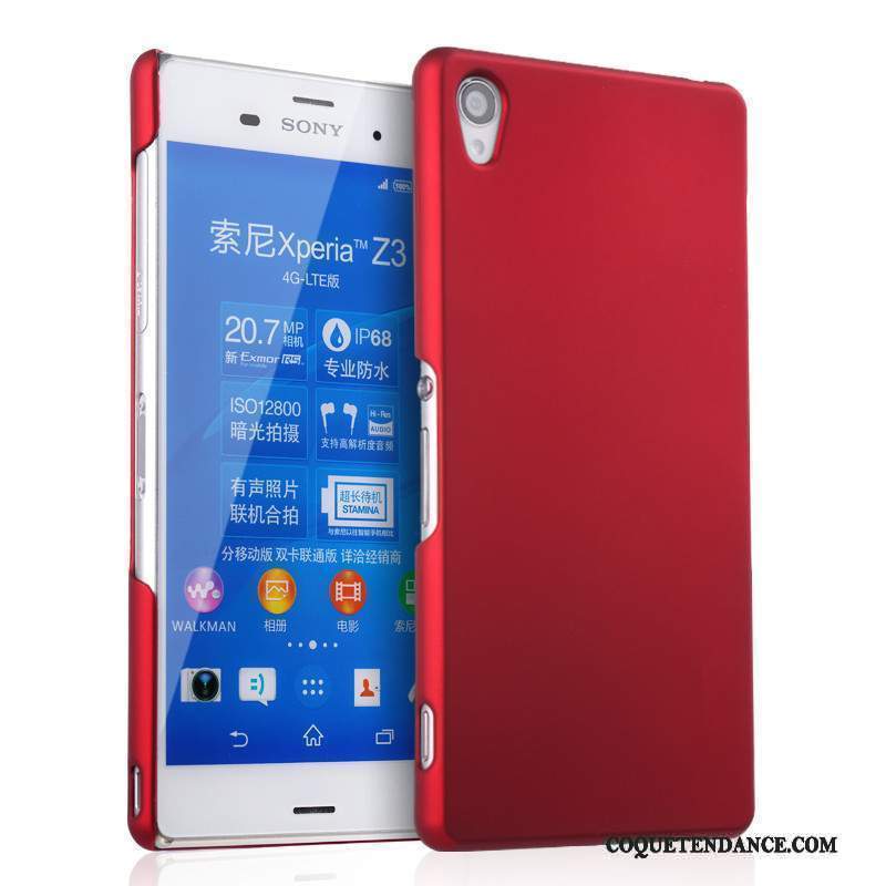 Sony Xperia Z5 Coque Rouge Étui De Téléphone Difficile Délavé En Daim
