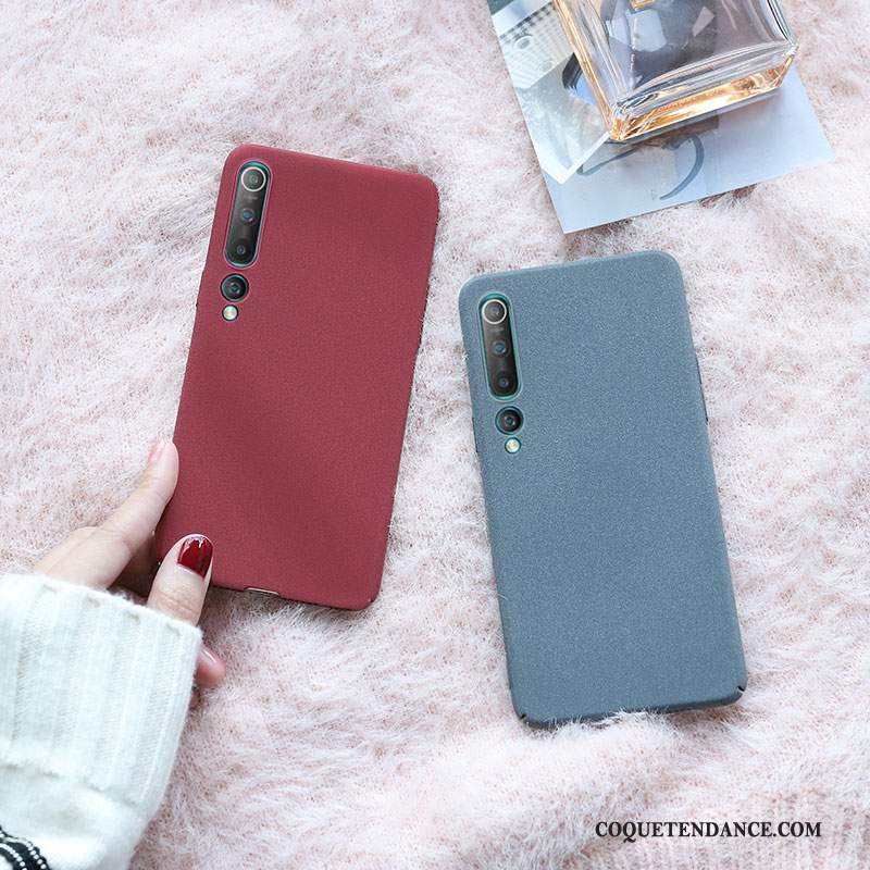 Xiaomi Mi 10 Coque Tout Compris Très Mince Difficile Rouge