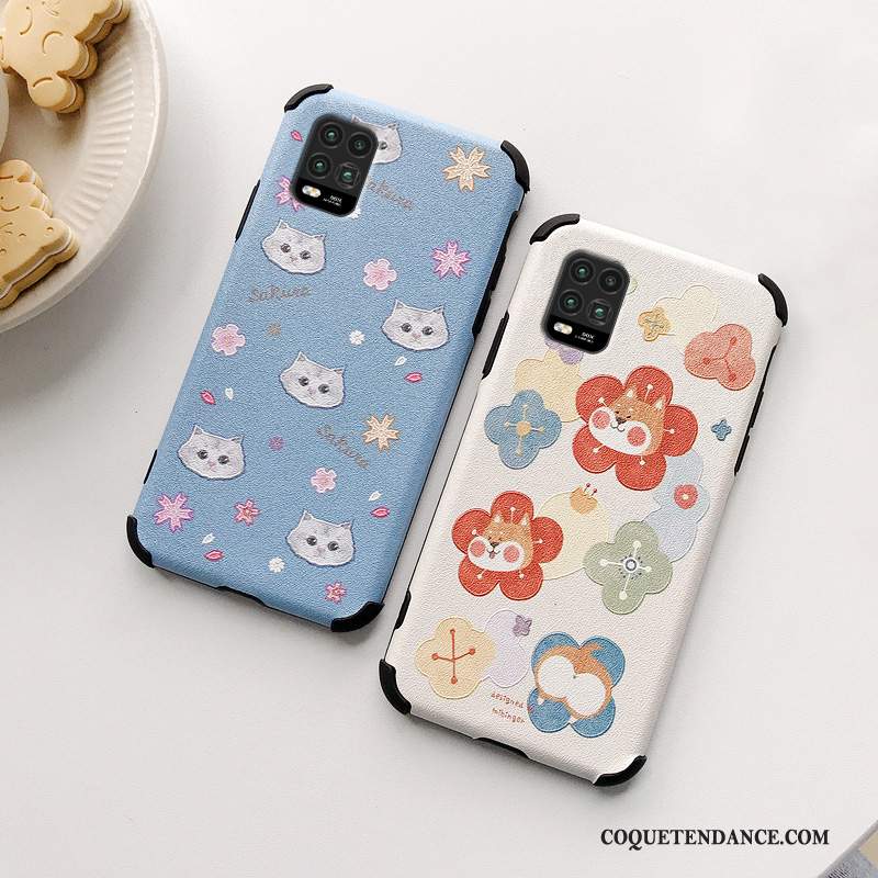 Xiaomi Mi 10 Lite Coque Personnalité Dessin Animé Jeunesse Chat Charmant