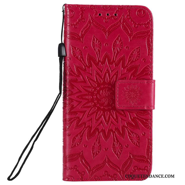 Xiaomi Mi 10 Pro Coque Housse Rouge Petit Fluide Doux Étui En Cuir