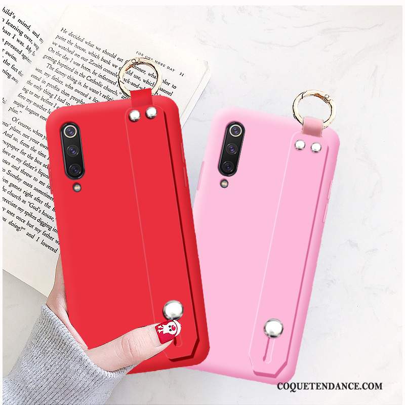 Xiaomi Mi 9 Lite Coque Protection Rouge Petit Personnalisé Transparent